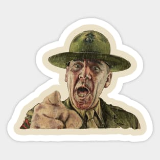 Retro Vintage Full Metal Jacket Sticker